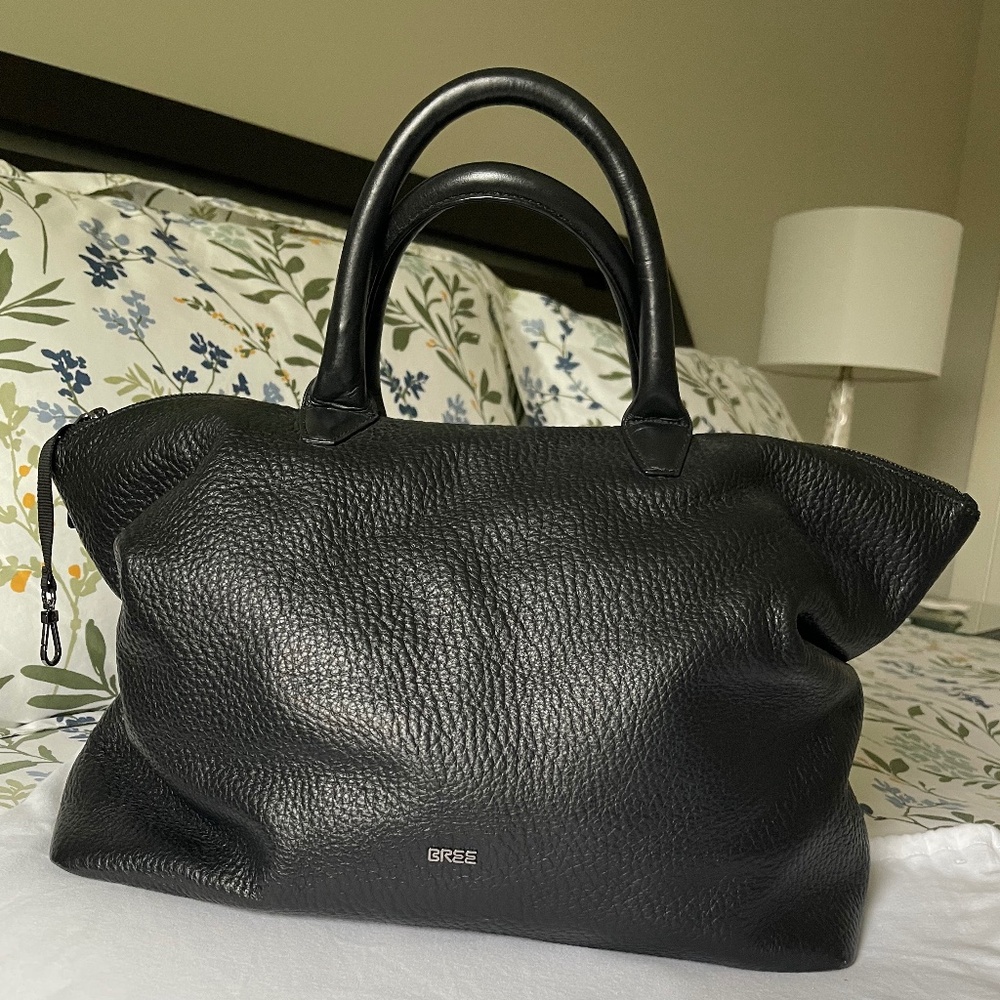 BREE Leather Satchel Handbag